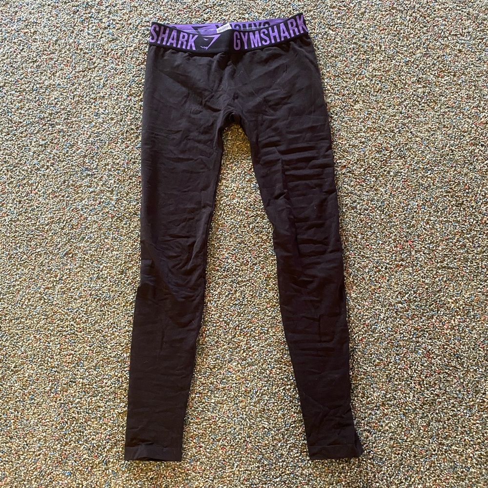 Gymshark black n purple leggings
